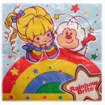 Rainbow Brite Napkins