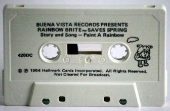 Rainbow Brite Saves Spring Cassette Tape White