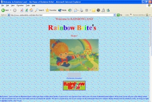 My first Rainbow Brite webpage