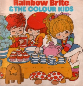 As a child I loved Rainbow Brite. 🌈 I used a light blue cardstock