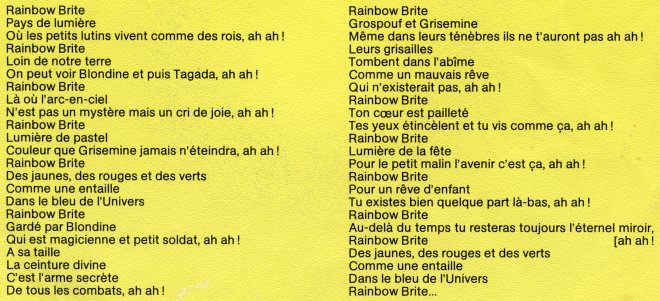 Rainbow Brite Au Pays De L Arc En Ciel Record Rainbowbrite Net