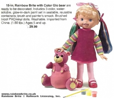 Rainbow Brite with Glo Bear