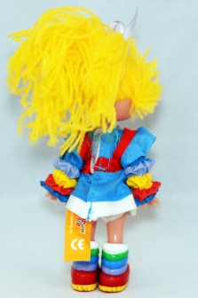 Non-poseable Rainbow Brite Figure Back