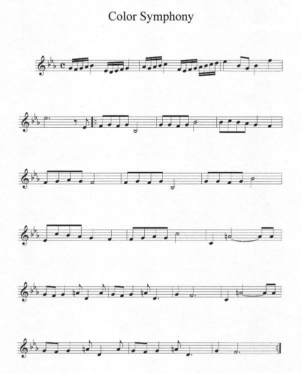 Color Symphony Sheet Music