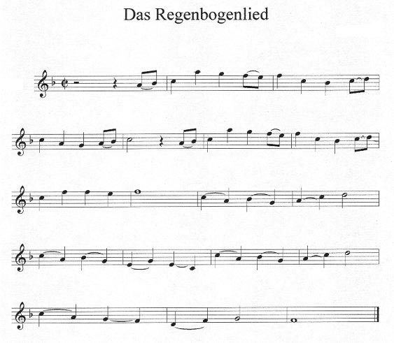 German Rainbow Brite Theme Sheet Music